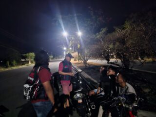 Patroli Malam, URC Polres Bolmong Sisir Desa Rawan dan Tempat Nongkrong Anak Muda