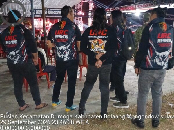 Antisipasi C3 dan Kriminalitas Jalanan, Tim URC Resmob Polres Bolmong Patroli KRYD di Dumoga
