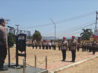 Kapolres Kotamobagu Pimpin Sertijab Kasat Reskrim, AKP Mahadewa Gantikan Iptu Waafi