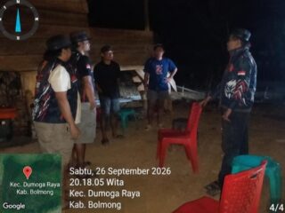 Patroli KRYD, Tim URC Resmob Polres Bolmong Sisir Dumoga Timur Antisipasi C3 dan Balap Liar
