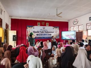 Maulid Nabi di SD Jambu 2 Burneh Meriah, Banjari Alumni Jadi Daya Tarik