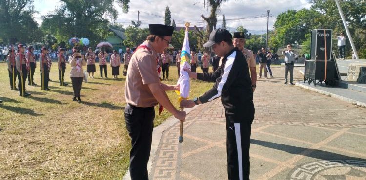 Wali Kota Weny Gaib Lepas Kontingen Pramuka Kotamobagu ke Jambore Nasional 2026