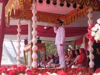 Wali Kota Weny Gaib Pimpin Upacara HUT ke-81 RI di Kotamobagu