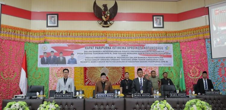 Wawali RVM Ikuti Pidato Kenegaraan Presiden Prabowo dari DPRD Kotamobagu
