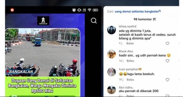 Dugaan Uang Damai di Satlantas Bangkalan Meluas, Warganet Ramai Ungkap Pengalaman di Pos Junok