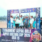 Komitmen Bangun Generasi Berprestasi, Pemkab Boltara Sukses Gelar Bupati Cup U-15