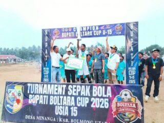 Komitmen Bangun Generasi Berprestasi, Pemkab Boltara Sukses Gelar Bupati Cup U-15