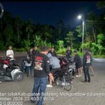 Patroli Malam KRYD, Tim URC Polres Bolmong Sisir Kecamatan Lolak Antisipasi C3 dan Balap Liar
