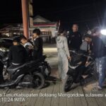 Jaga Malam Minggu Tetap Kondusif, Tim URC Polres Bolmong Sisir Dumoga Timur