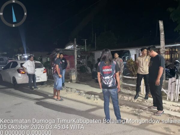 Dipimpin Kasat Reskrim, URC Polres Bolmong Patroli KRYD di Wilayah Dumoga