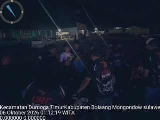 Antisipasi C3 dan Balap Liar, URC Polres Bolmong Gelar Patroli Malam