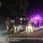 URC Polres Bolmong Patroli Malam Cegah Geng Motor dan Balap Liar