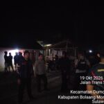 URC Polres Bolmong Patroli Malam di Dumoga Barat, Cegah Kejahatan Jalanan  