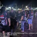 Dipimpin AKP Hardi Yanto Daenk, URC Polres Bolmong Patroli Malam Cegah Kriminalitas Jalanan
