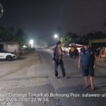 Antisipasi Kejahatan Malam, URC Resmob Polres Bolmong Sisir Wilayah Dumoga Timur