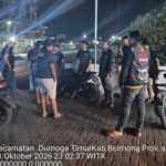 Cegah Balap Liar dan Geng Motor, URC Polres Bolmong Patroli KRYD di Dumoga Timur