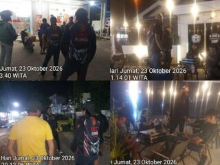 Tim URC Polres Bolmong Patroli Hingga Dini Hari, Wilayah Dumoga Aman Kondusif