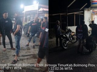 Patroli Malam, URC Polres Bolmong Sisir Wilayah Dumoga Timur