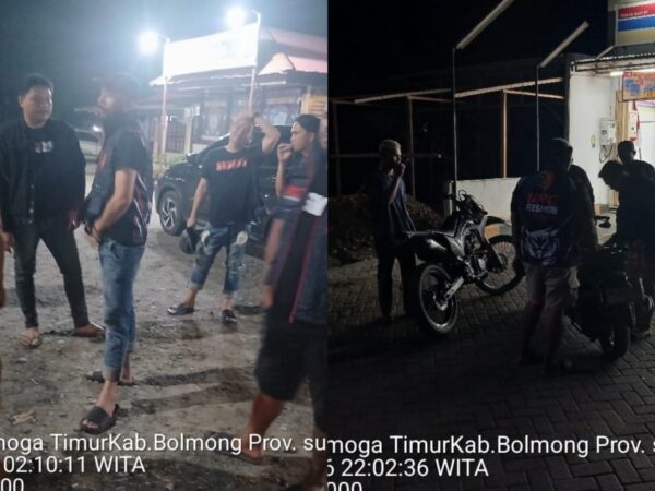 Patroli Malam, URC Polres Bolmong Sisir Wilayah Dumoga Timur
