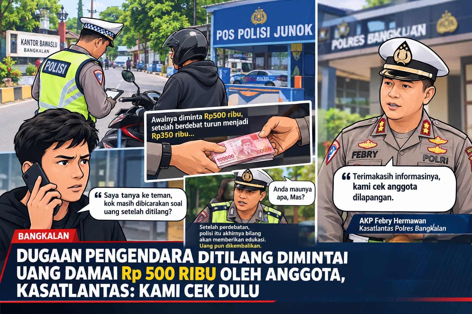Soroti Dugaan Pungli di Satlantas Polres Bangkalan, Warga Beberkan Kronologi Modus Uang Damai