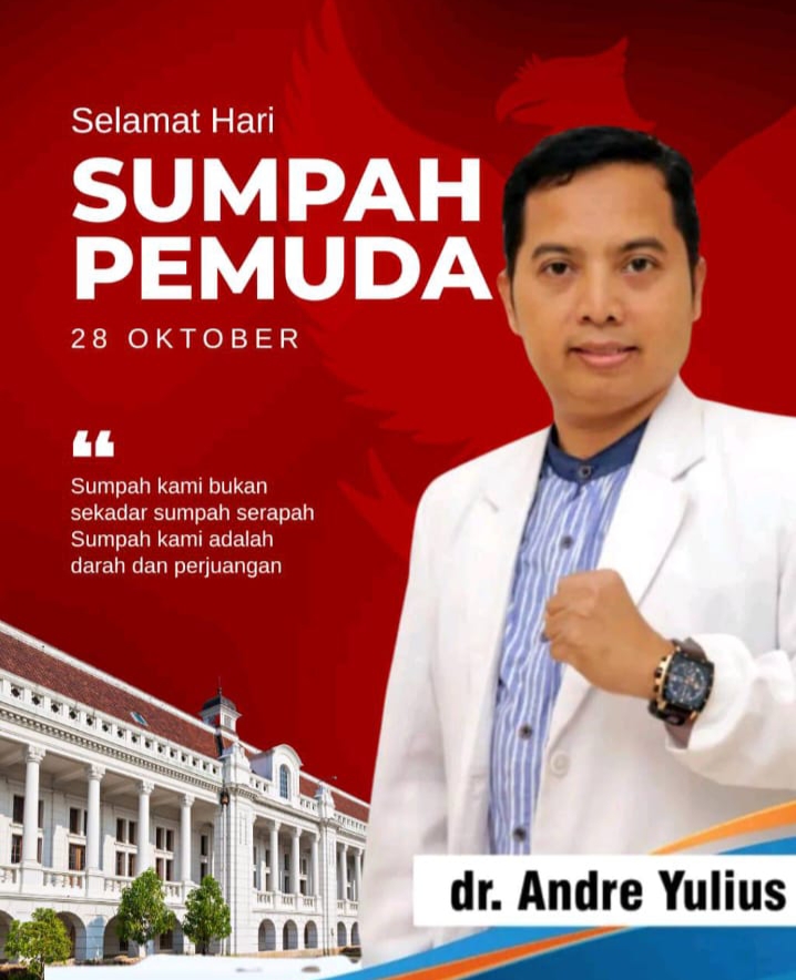 Sumpah Pemuda 2026, dr. Andre Yulius Ajak Generasi Muda Berani, Jujur, dan Hadir untuk Masyarakat